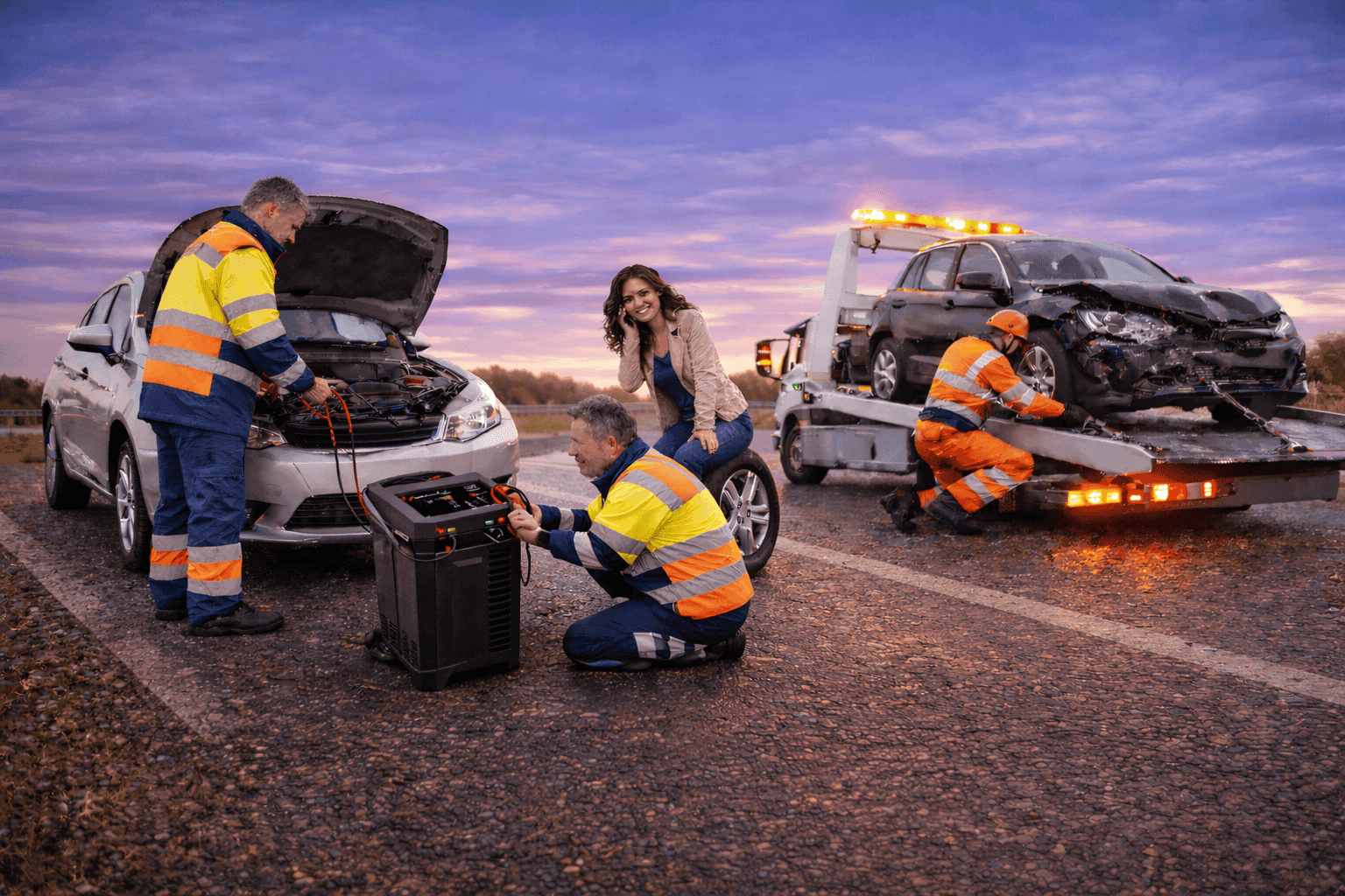 Professionele berging en autotransport — gespecialiseerde inzet